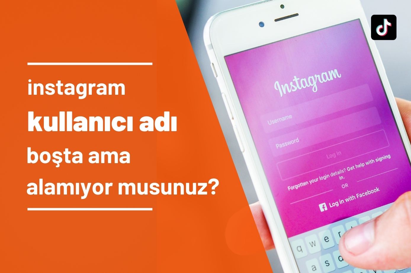Instagramda İstediğim Kullanıcı Adı Boşta Olmasına Rağmen Alamıyorum Sorunu